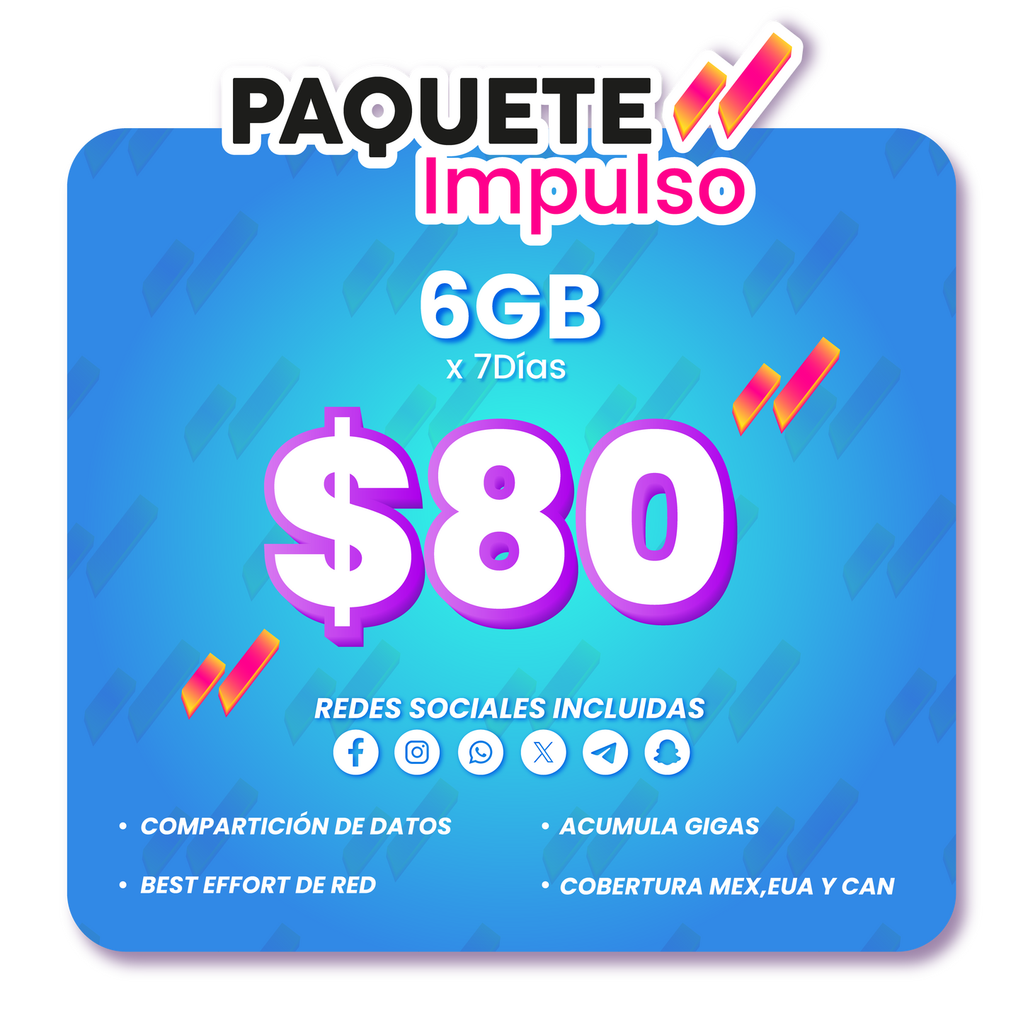 Paquete Impuso 6GB 7D