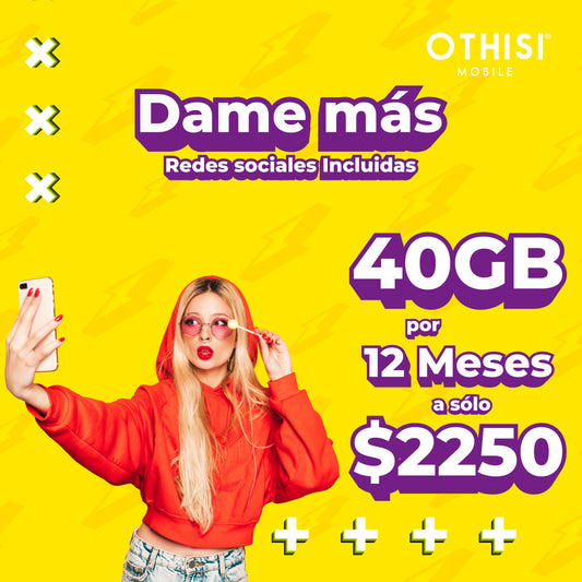 Dame Más 40GB 12M