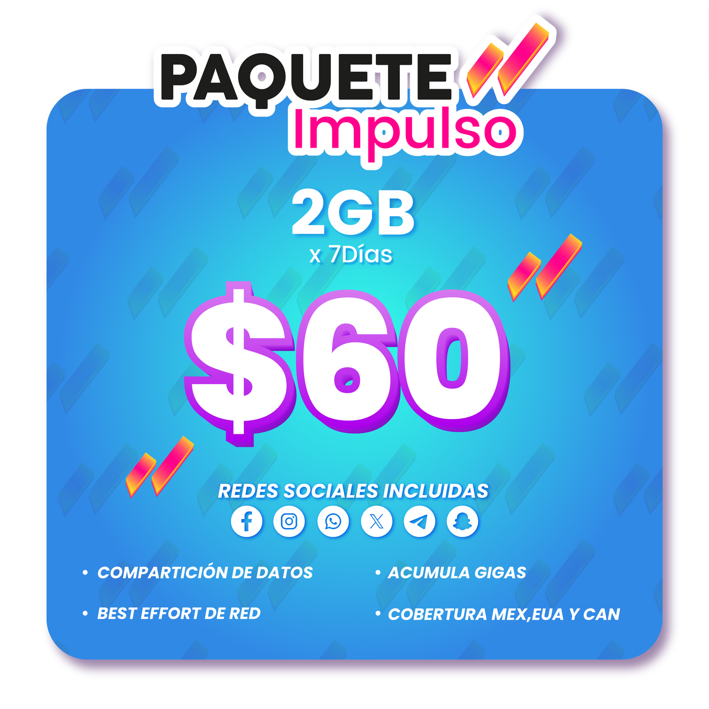 Paquete Impulso 2GB 7D